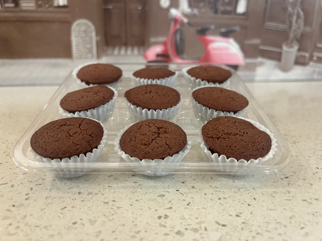 Mini chocolate cupcakes